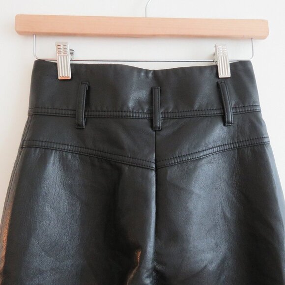 ARITZIA WILFRED High Tied Pant in Black Vegan Leather - Size US 00 (No belt) - Picture 12 of 16